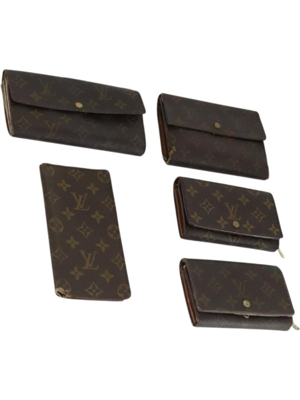 LOUIS VUITTON Monogram Wallet 5 Set